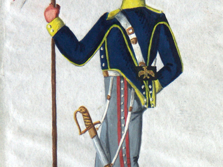 Frankreich - Chevauleger-Lancier vom 7. Regiment am 12.6.1814