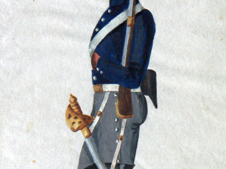 Frankreich - Kürassiere, Soldat einer Elite-Kompanie am 8.6.1814
