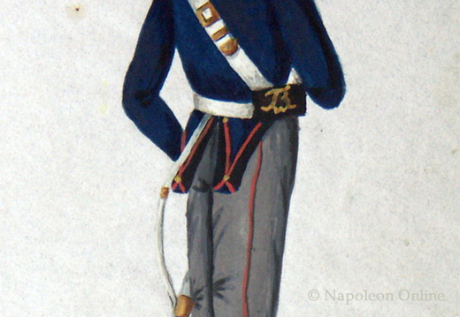 Preußen - Artillerie zu Pferd, Kanonier der Schlesischen Artillerie-Brigade am 19.5.1814