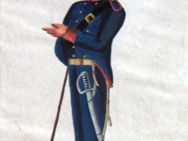 Berg - Artillerie, Kanonier einer reitenden Batterie am 24.6.1814