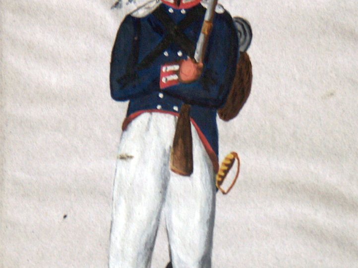 Preußen - Infanterie, Füsilier vom 1. Garde-Regiment zu Fuß am 30.7.1814