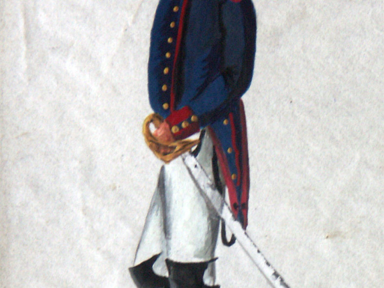 Berg - Gendarmerie, Soldat am 1.11.1814