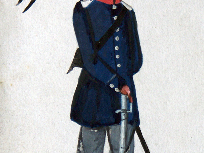 Preußen - Landwehr, Soldat der Brandenburgischen oder Ostpreußischen Landwehr-Kavallerie am 16.5.1815
