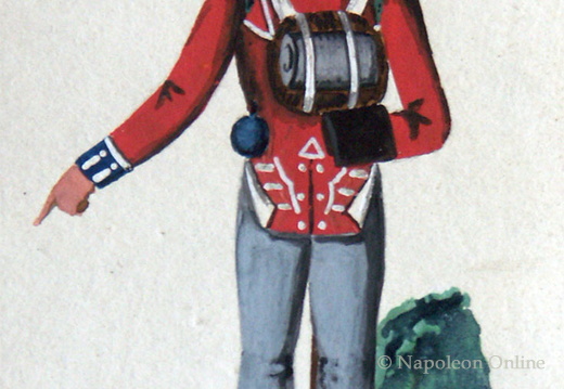 Hannover - Landwehr, Schütze vom Landwehr-Bataillon Osnabrück oder Landwehr-Bataillon Salzgitter am 12.1.1816