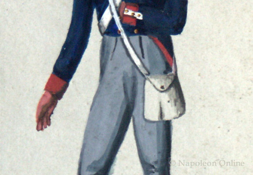 Preußen - Infanterie, Soldat vom 19. Infanterie-Regiment am 31.1.1819