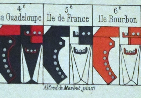 Schema der französischen Kolonial-Regimenter von 1786 bis 1791