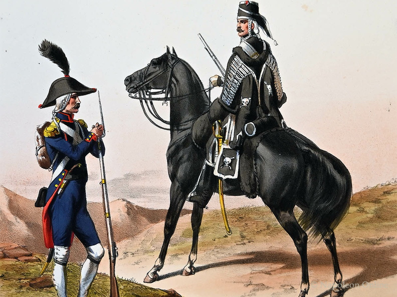 Sappeur-Bataillon und Husaren 1793