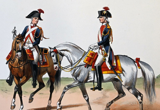 Nationalgarde zu Pferd von Paris 1790