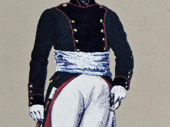 Feldjäger - Kombiniertes Feldjäger-Bataillon, Offizier 1800