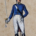 Infanterie - Linieninfanterie-Regiment Nr. 7 Morawitzky, Oberleutnant in Felduniform 1805