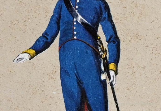 Infanterie - 4. Linieninfanterie-Regiment vakant Salern, Hauptmann in Felduniform 1808