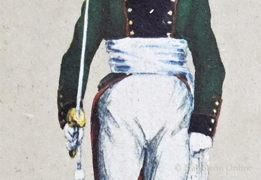 Infanterie - 1. Leichtes Infanterie-Bataillon Gedoni, Hauptmann der Karabinierkompanie 1811