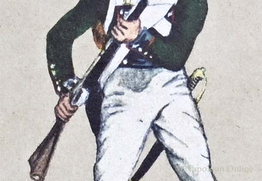 Infanterie - 5. Leichtes Infanterie-Bataillon Butler, Soldat der Karabinierkompanie 1811