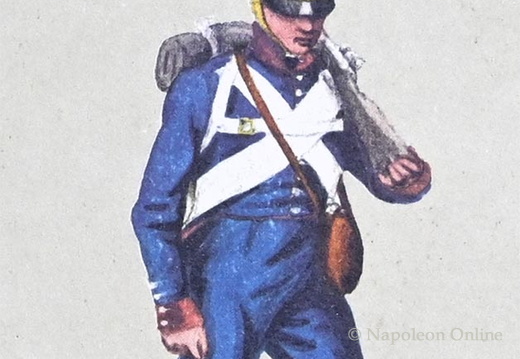 Infanterie - 1. National-Feldbataillon Augsburg, Soldat 1813