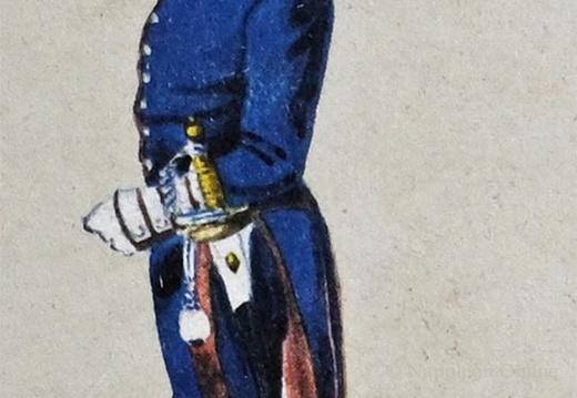 Infanterie - Grenadier-Garde, Leutnant in Dienstuniform 1814