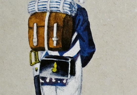 Infanterie - Grenadier-Garde, Soldat in Gala-Uniform 1814