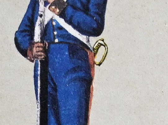Infanterie - Grenadier-Garde, Soldat in Dienstuniform 1814