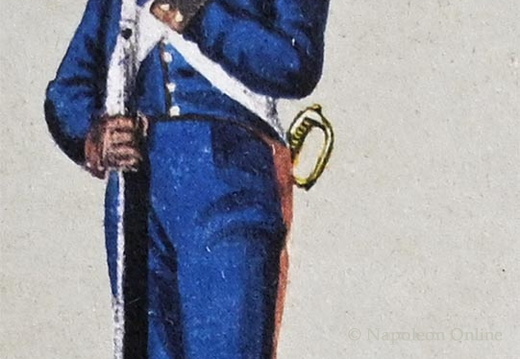 Infanterie - Grenadier-Garde, Soldat in Dienstuniform 1814