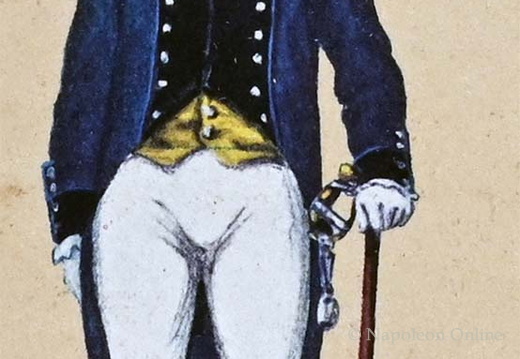 Veteranen und Pensionäre - Quittierter Offizier der Infanterie 1803