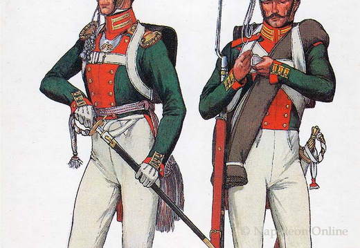 Linieninfanterie - Litauisches Leibgarde-Regiment, Kompanieoffizier und Soldat