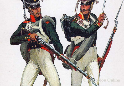 Linieninfanterie - Regiment Odessa, Musketier, und Regiment Simbirsk, Unteroffizier