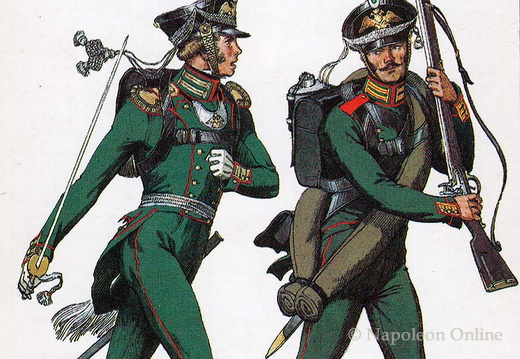 Linieninfanterie - Finnisches Leibgarde-Regiment, Kompanieoffizier und Soldat