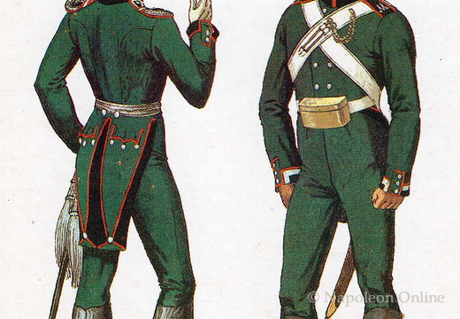 Artillerie - Garnisonsartillerie, Kompanieoffizier und Bombardier