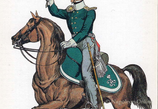 Dragoner - Regiment Irkutsk, Oberoffizier