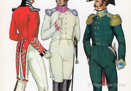 Kavallerie - Offiziere in Interimsmontur