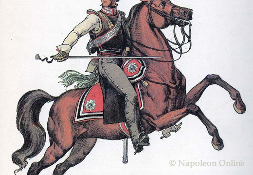 Kürassiere - Chevaliers-Garde, Oberoffizier