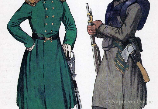 Milizen - Moskauer Miliz, Oberoffizier und Jäger