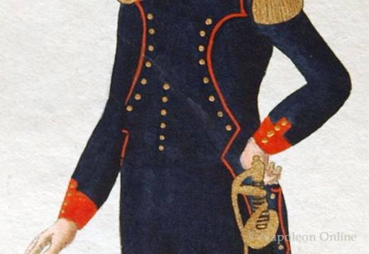 Frankreich - Artillerie zu Fuß, Offizier