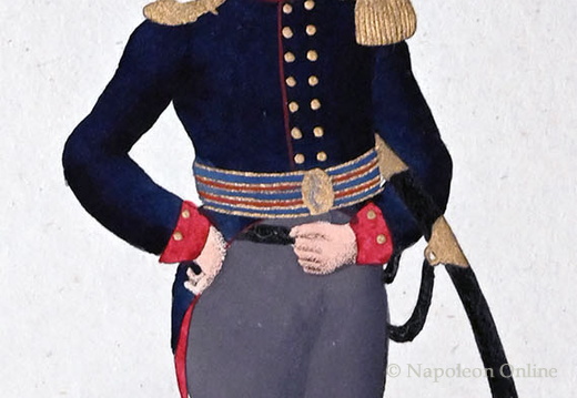 Mecklenburg-Strelitz - Infanterie, Offizier der Füsiliere