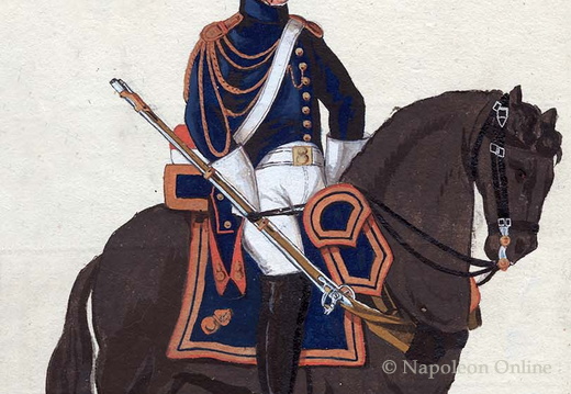 Frankreich - Garde-Grenadiere zu Pferd, Grenadier in Frontalansicht