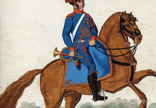 Frankreich - Garde-Jäger zu Pferd, Trompeter