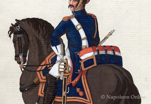 Frankreich - Garde-Grenadiere zu Pferd, Grenadier in Rückansicht