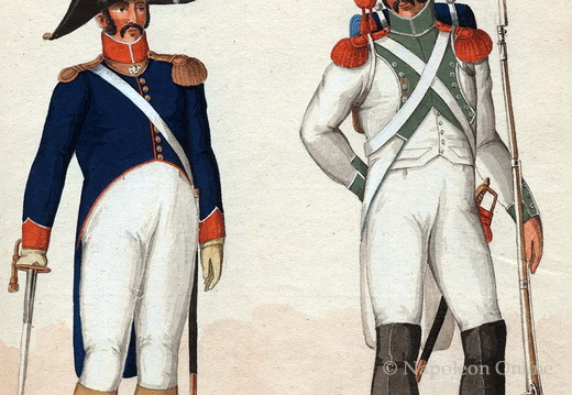 Frankreich - Linieninfanterie, 3. Regiment, Offizier und Grenadier