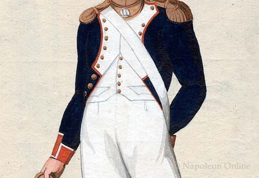 Frankreich - Linieninfanterie, 8. Regiment, Offizier der Voltigeure