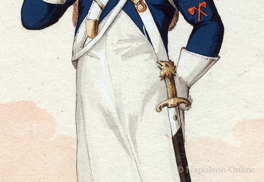 Frankreich - Leichte Infanterie, 10. Regiment, Sappeur 