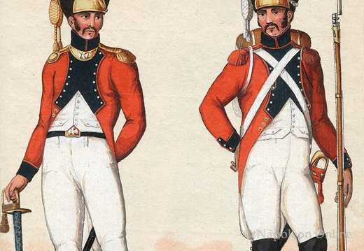 Frankreich - Garde von Paris, Offizier und Soldat der Grenadiere des 2. Regiments