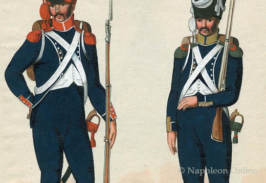 Frankreich - Leichte Infanterie, 16. Regiment, Karabinier und Voltigeur 