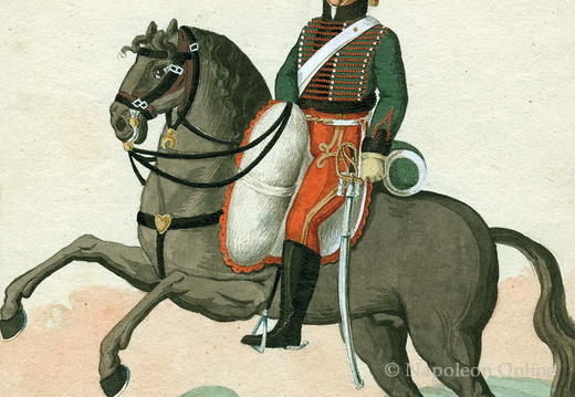 Frankreich - Husaren, 7. oder 8. Regiment, Husar der Elitekompanie