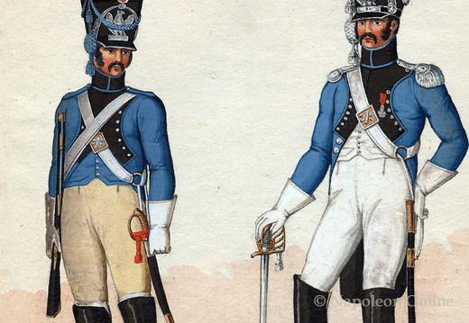 Frankreich - Artillerie-Train, Soldat und Offizier