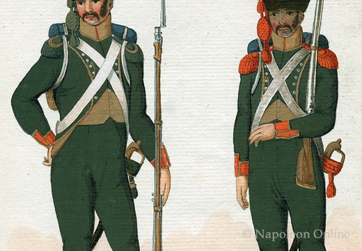 Italien - Leichte Infanterie, 1. und 2. Regiment, Jäger vom 1. und Karabinier vom 2. Regiment