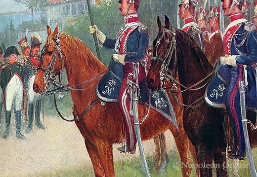 Frankreich - Eskadron der Insel Elba, Standartenträger und Offiziere