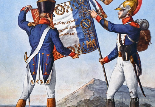 Linieninfanterie - Offizier und zweiter Adlerträger (Deuxième Porte-Aigle)