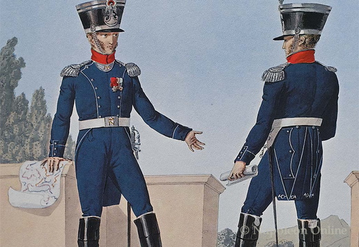 Leichte Infanterie - Stabsoffiziere in großer Uniform
