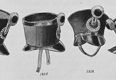 Infanterie 1806-1849 - Mannschaften, Tschakomodelle