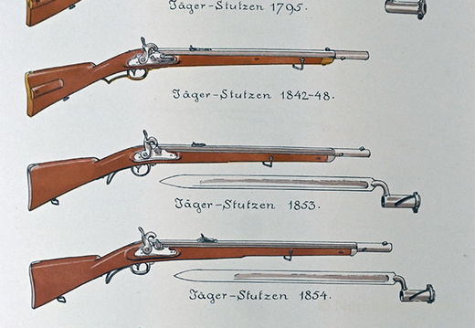 Jäger 1759-1849 - Mannschaften, Stutzen und Büchsen