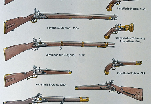 Kavallerie 1705-1850 - Mannschaften, Karabiner und Pistolen